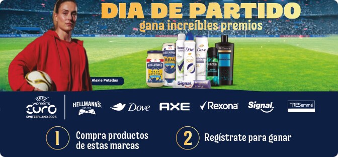 Promociones Calvé, Hellmanns, Ligeresa, Dove, Axe, Rexona, Tresemme y Skip en Dia.es